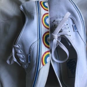 Vans rainbow platform barely worn